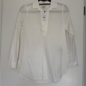 JCREW - White Long Sleeve Shirt NWT